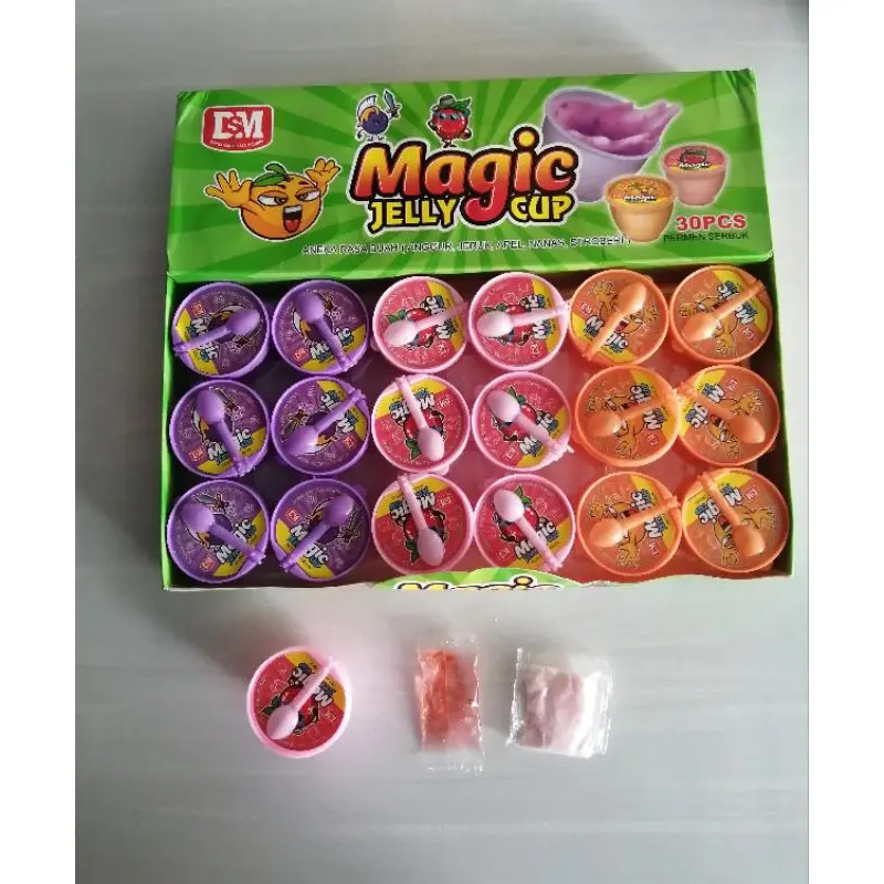 DSM PERMEN JELI MAGIC CUP ISI 30 PCS / JELLY MAGIC CUP ANEKA RASA 1