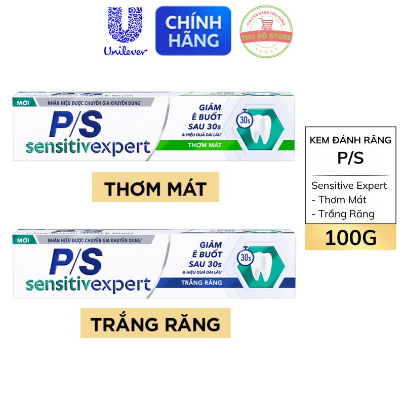  Kem Đánh Răng PS Sensitive Expert Chuyên Gia Giảm Ê Buốt Với Tác Động Từ Khoáng - Tuýp 100G 