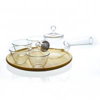Gambar Yokode Teaset with 4 cups - SUJI Glass Kaca dari Suji Premium Handcrafted Kota Bandung 2 Tokopedia