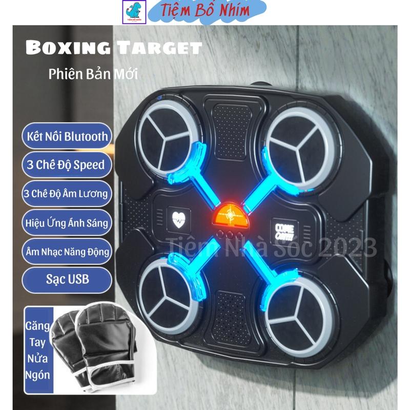 Máy tập đấm bốc treo tường theo nhạc Music Boxing hỗ trợ kết nối Bluetooth, Boxing Target tại nhà Đồng