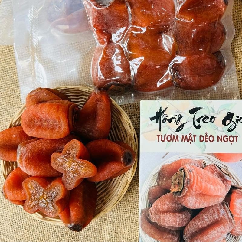 Hồng Treo Gió Hộp Đẹp Biếu Tặng - 500g - Ngọt Thanh KinhCam Food Snack Ăn Vặt