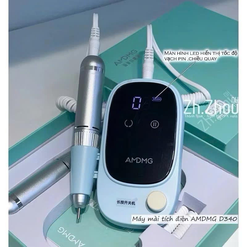  Máy mài móng tích điện AMDMG D340 Chính hãng. Shop Mây Nail 
