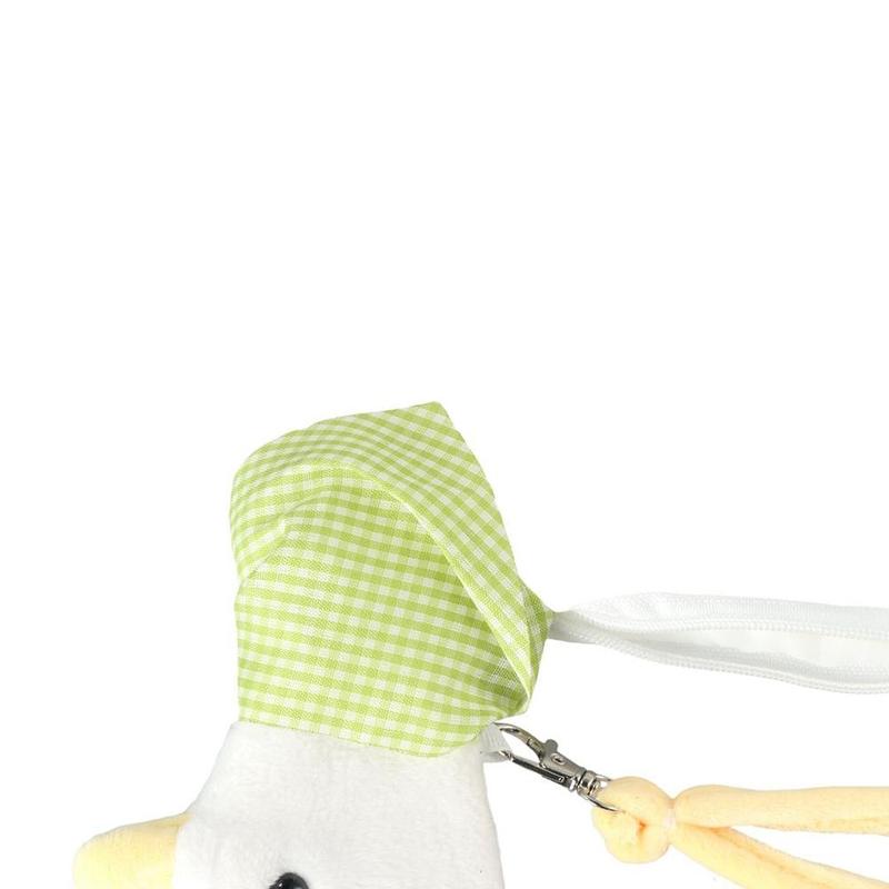 Product Introduction of Portable Animal Plush Duck Coin Purse Zipper Large Capacity Animal Handbag Cartoon With Keychain Cartoon Wrist Bag Travel 12