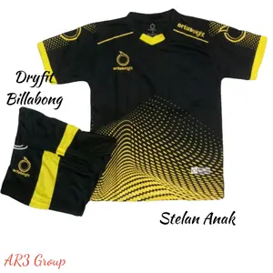 Baju olahraga anak laki/perempuan kaos bola futsal volly badminton bulutangkis usia SD SMP motif terbaru Set Cewek Cowok Uniseks Nyaman Berpori Anti Air Cepat Kering sepak outdoor sport Pria