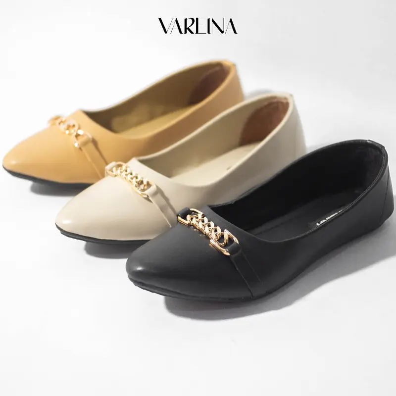 Vareina - Siren Flatshoes Wanita / Sepatu Kerja Sol Karet Non Slip 3