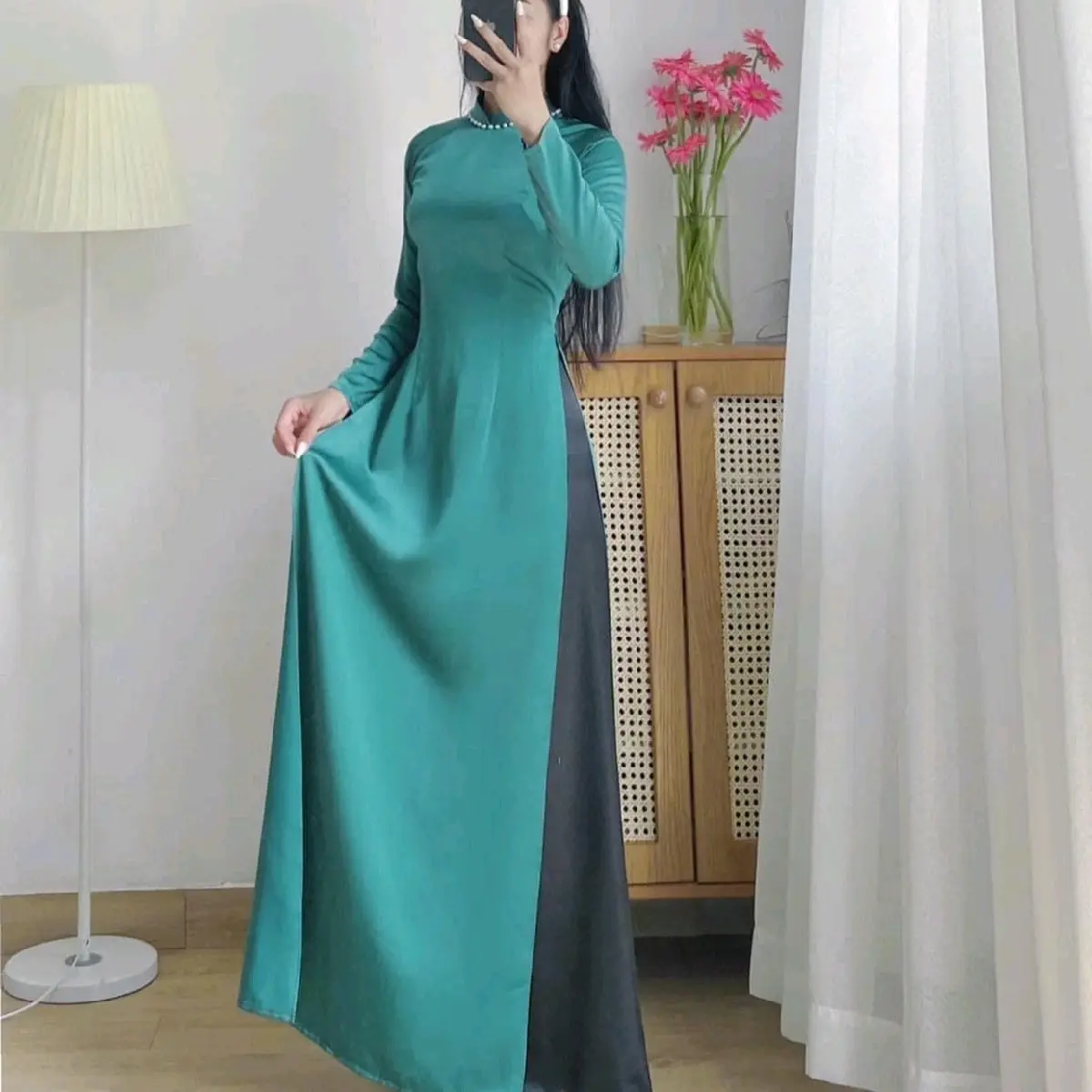 Áo dài trơn Lụa