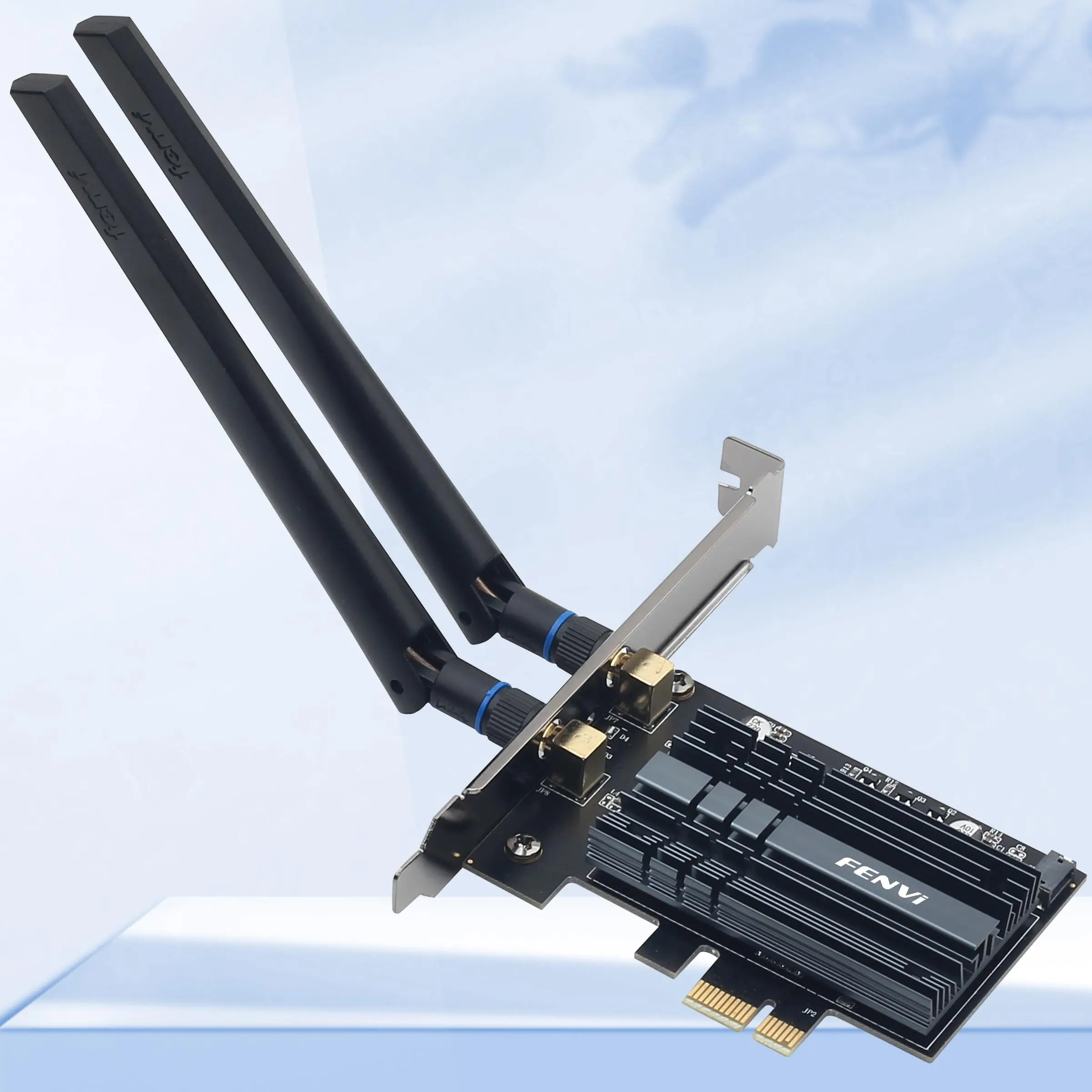 FENVI WiFi 6 Wireless Network Card, PCI-E Wireless Network Card with Dual Antenna, Desktop Computer Wireless Network Card with Bluetooth-compatible Function
