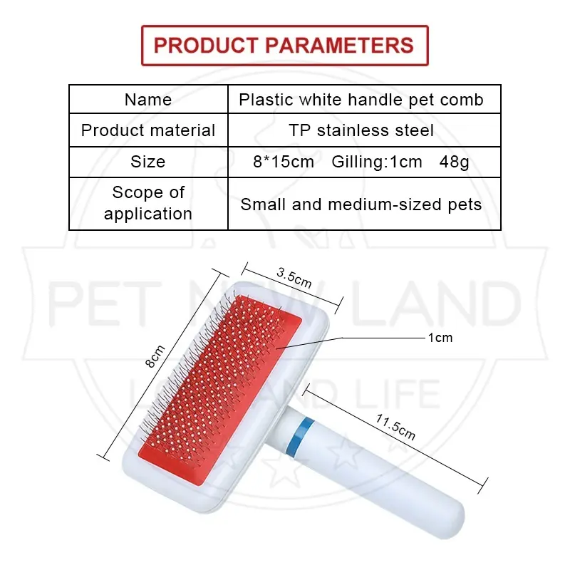 berus kucing Sisir Kawat Grooming Sikat Kucing Anjing Pijat Perawatan Rambut Grooming Hewan 1