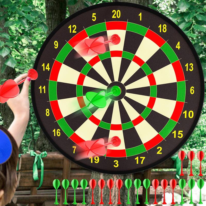 Dart Board Toy, 1pc Dart Board with 20pcs Dart, Christmas Fun Party Game Toy for Indoor and Outdoor Sports, Sports & Outdoor Play Toy, Interactive Game Toy, Christmas Gift, Stocking Filler 6