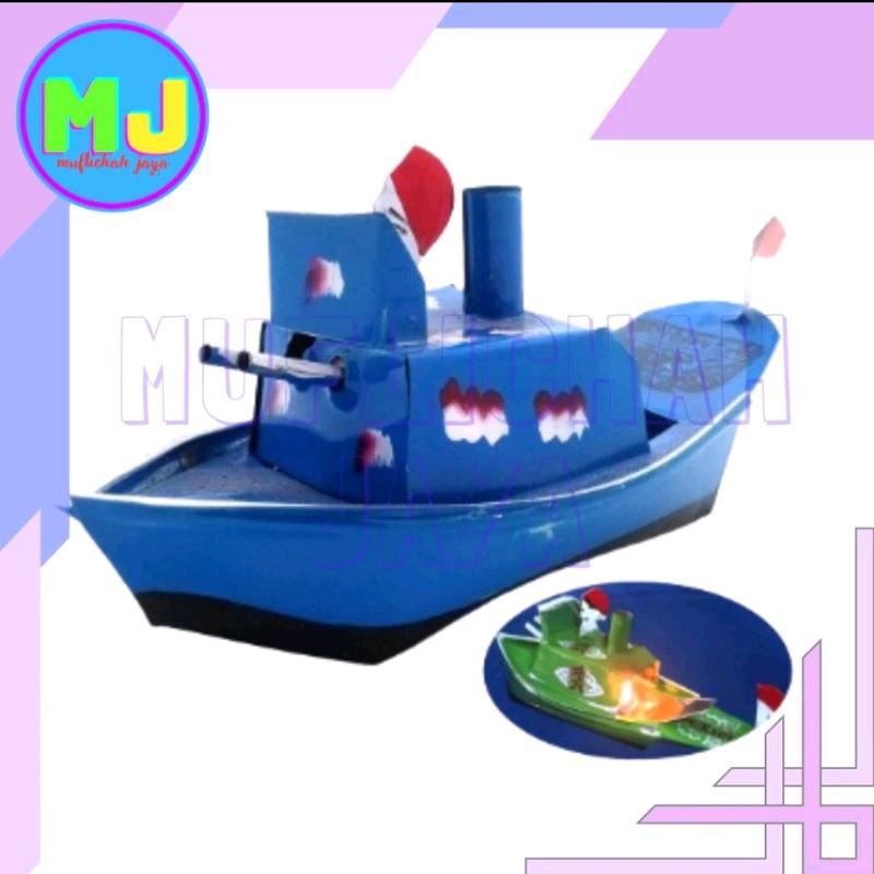 Mainan Kapal Air Perahu Otok Otok Tradisional Viral Set Hadiah 3
