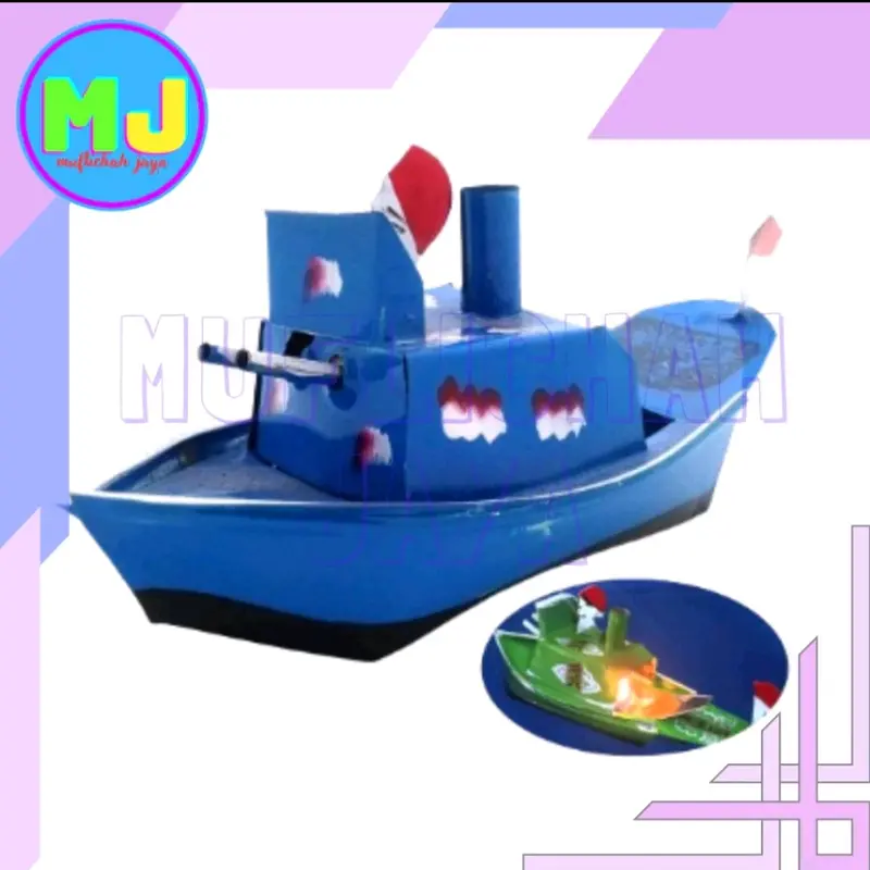 Mainan Kapal Air Perahu Otok Otok Tradisional Viral Set Hadiah 3