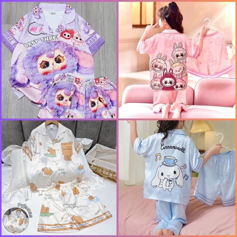 08-45kg Đồ Bộ Pijama Quần Đùi cho bé 9-45kg vải lụa Latin Siêu Xinh - Thương hiệu uy tín
