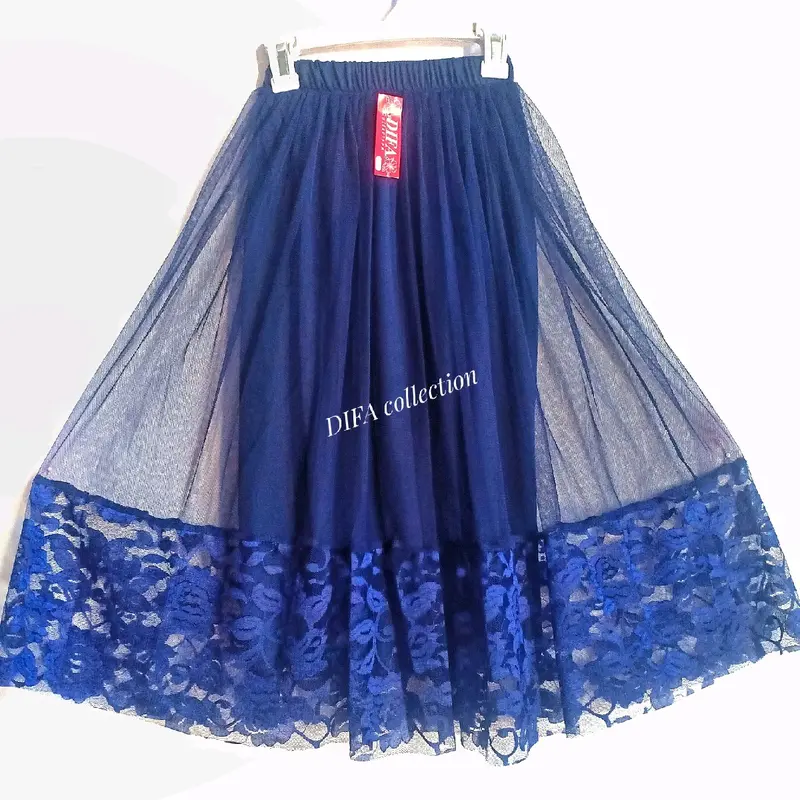 Rok renda terbaru anak TK SD umur usia 6 7 8 tahun tutu tille tulle Panjang 65 cm 2