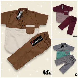 Setelan Koko Anak Umur 1-12 Tahun Bahan Katun Premium Adem Dan Lembut Muslim Baju Kurta Turki Nyaman