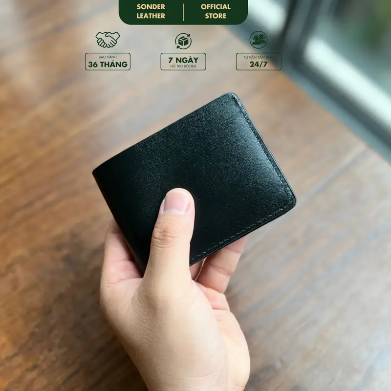 Ví da bò thật mini nhỏ gọn Ryan 1