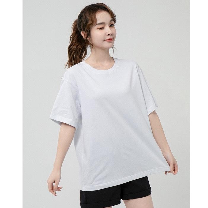 Áo Thun Tay Ngắn Màu Trắng Đủ Size Cho Mọi Lứa Tuổi Vải Cotton Thấm Hút Mồ Hôi, Mặc Mát, Vải Mềm Mịn Chất Đẹp 45-75kg Menswear Nam Cổ Tròn Top 3