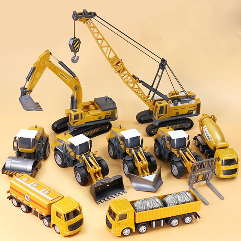 Xe đồ chơi mô hình công trình xây dựng cho bé, chất liệu nhựa an toàn, sắc sảo bền và đẹp Toy