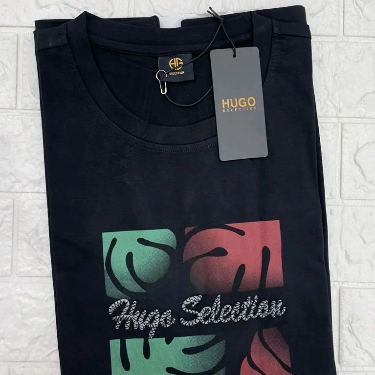 kaos Hugo selection original import/kaos oblong Hugo selection original/kaos dewasa/kaos cowok 4