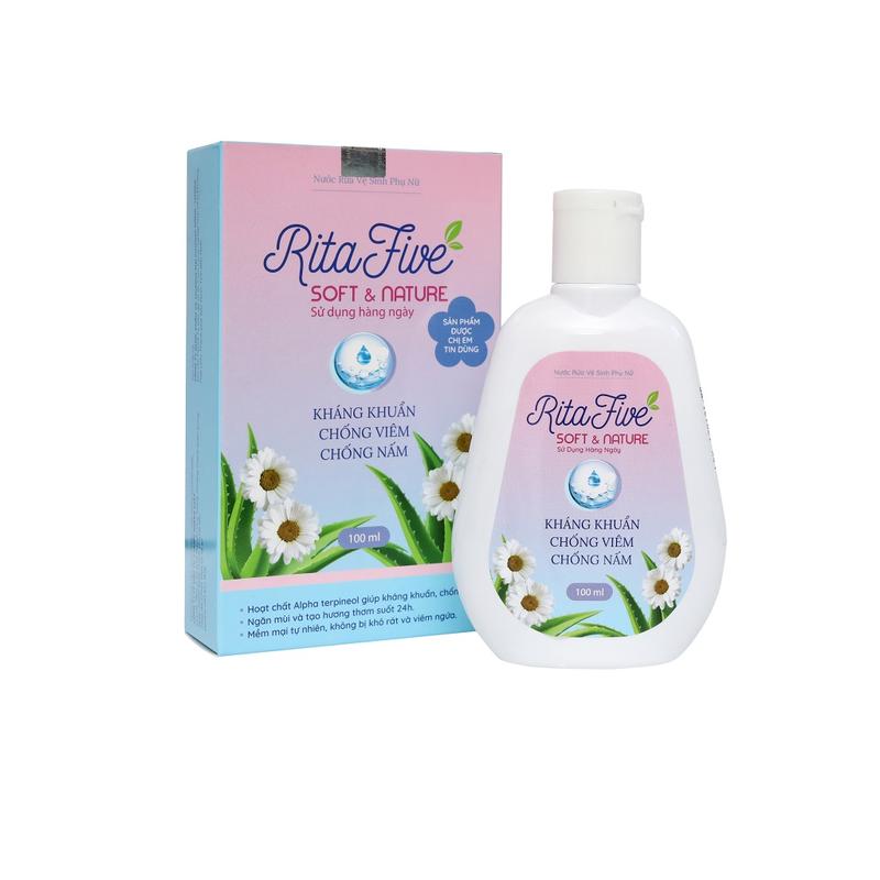 Product Introduction of Dung dịch vệ sinh phụ nữ RITAFIVE giúp làm  sạch, kháng khuẩn (Lọ 100ml) dung  dich Women 3