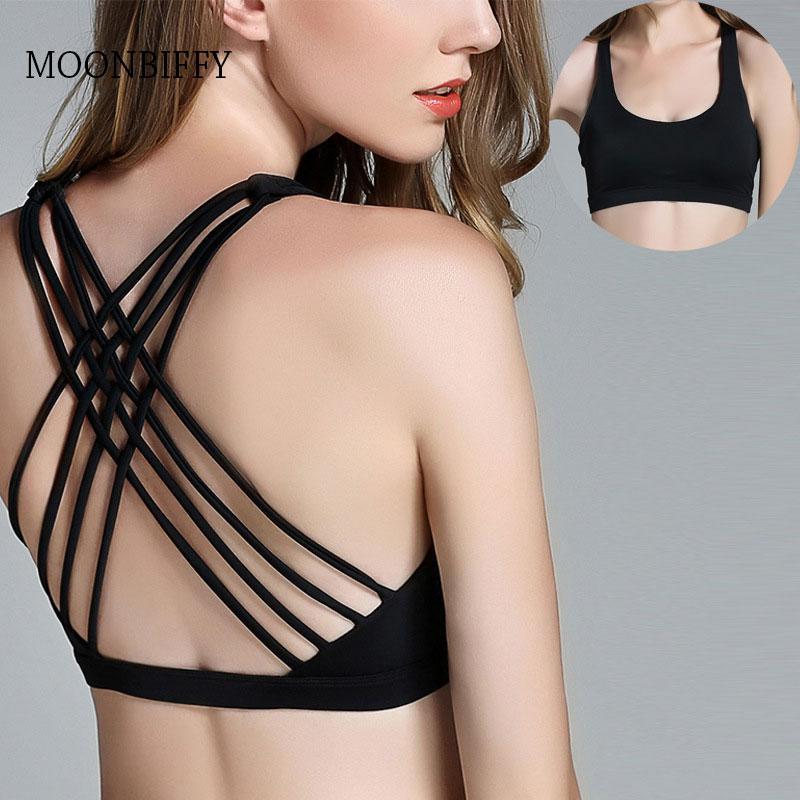 Spring/Summer Cross Back Sports Vest, High Strength Shockproof Underwear, Yoga Fitness Running Bra 0
