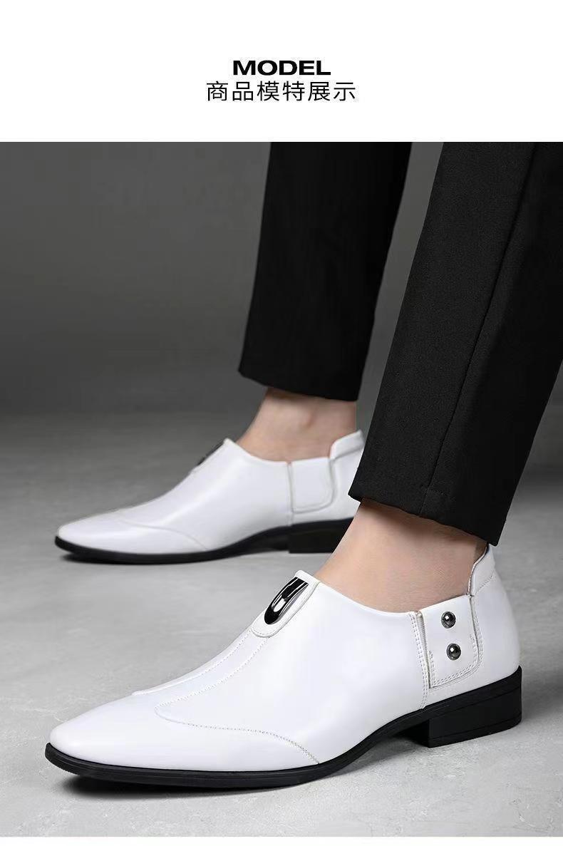Product Introduction of Men'S Summer Leather Shoes New Genuine Leather Business Formal Wear Leather Shoes Trendy British-Style Wedding Versatile Casual Shoes 3