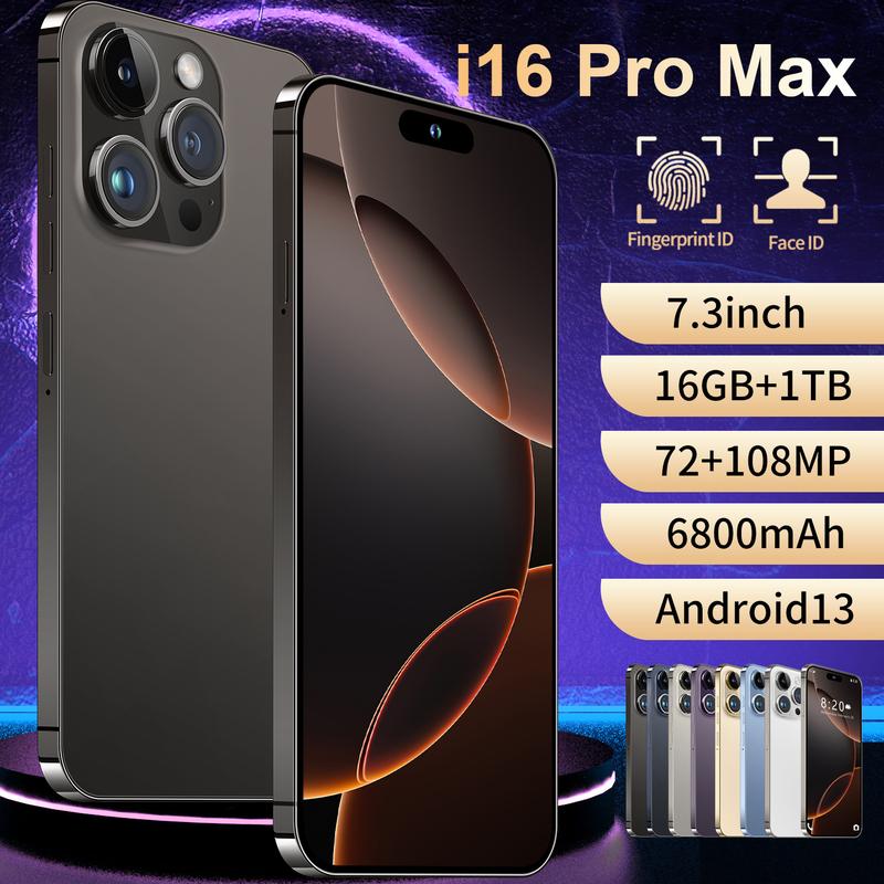 Điện Thoại Di Động, T26 Mobile, Bán Chạy Nhất, i16 Pro Max, Điện Thoại Di Động Xuyên Biên Giới, Bộ Nhớ 16 + 1TB, Hệ Điều Hành Đảo Động, Android 8.1, Điện Thoại Thông Minh Quốc Tế Thương 2