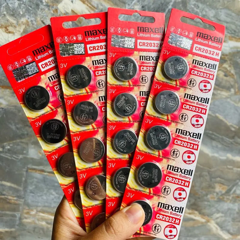 ￼Pin CR2032H Chính Hãng Maxell Lithium 3v - Pin Remote Smartkey Ô tô Xe Máy Đồng Hồ Thiết Bị Các Loại (1 vỉ 5 viên) 8