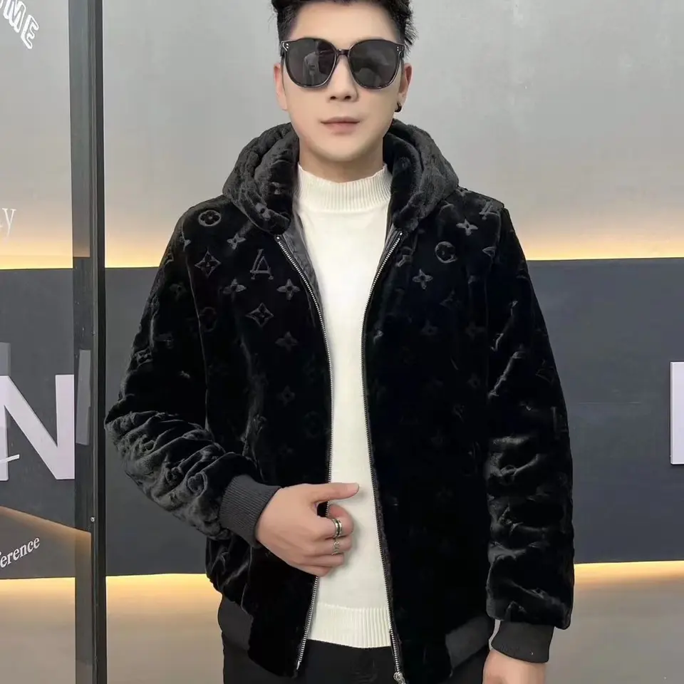 áo khoác lông nhung nam.