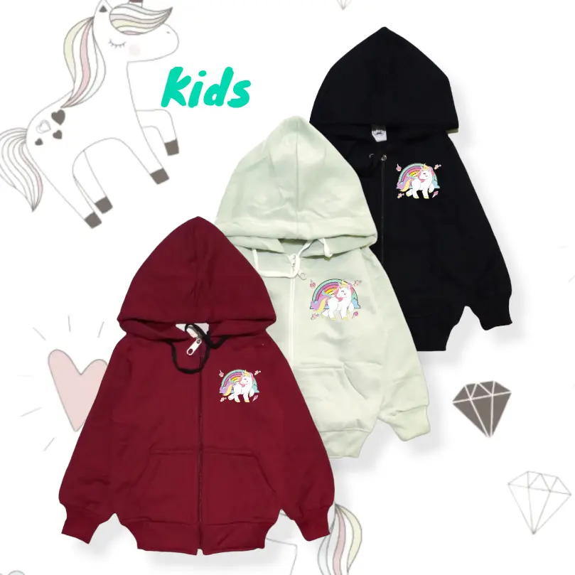 Jaket Anak Unicorn Umur 1 tahun sampai 7 tahun Sweater Anak Perempuan Kuda poni