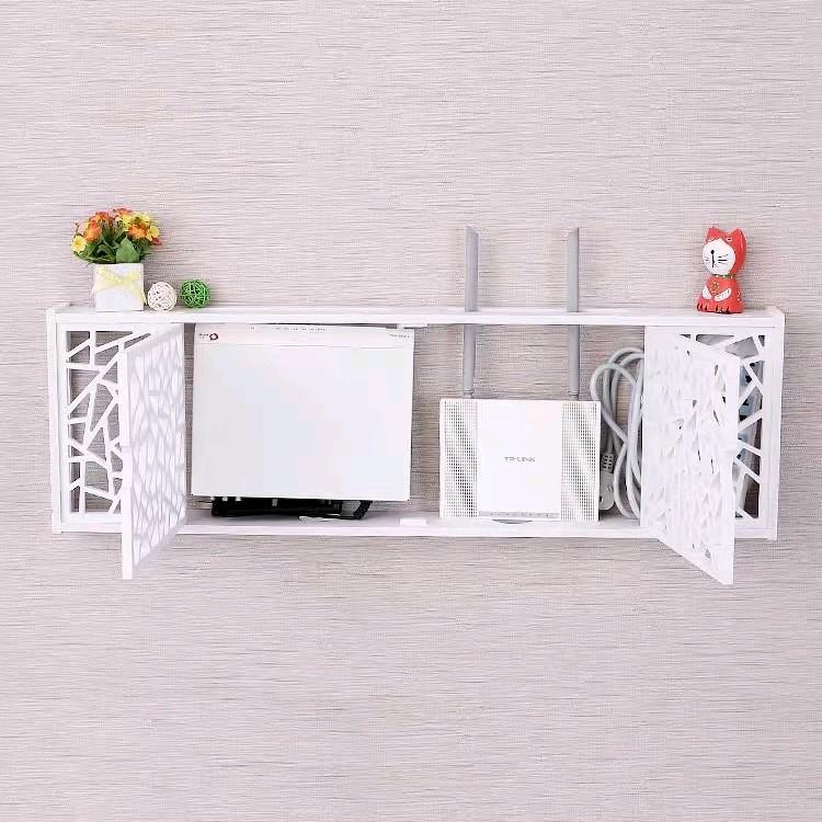 Wireless devices storage rack wall mounted wifi router box power ...