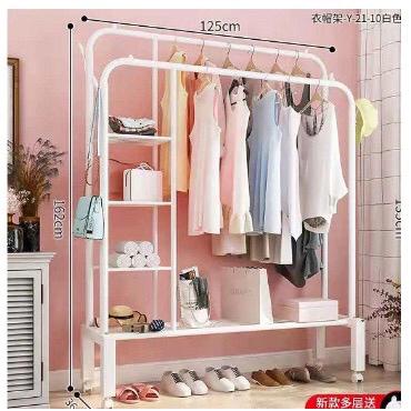 Product Introduction of Giá Treo Quần Áo 2 Giàn 2 Tầng  Có Bánh Xe Di Chuyển Tiện Ích 7