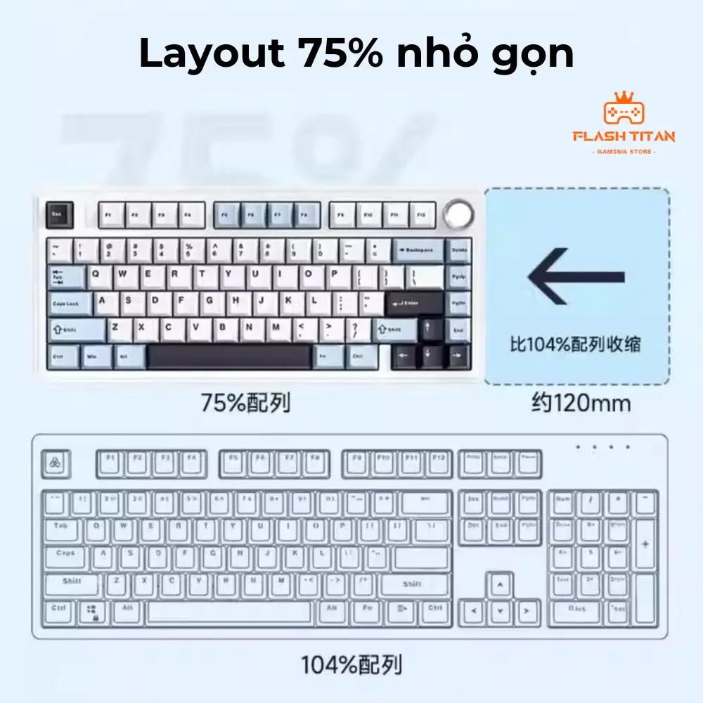 Bàn phím cơ không dây Aula F75 - Thiết kế mạch xuôi - Bản mới 2024 - Hỗ trợ cho Máy tính, diện thoại | BigBuy360 - bigbuy360.vn Bàn phím cơ không dây Aula F75 - Thiết kế mạch xuôi - Bản mới 2024 - Hỗ trợ cho Máy tính, diện thoại | BigBuy360 - bigbuy360.vn