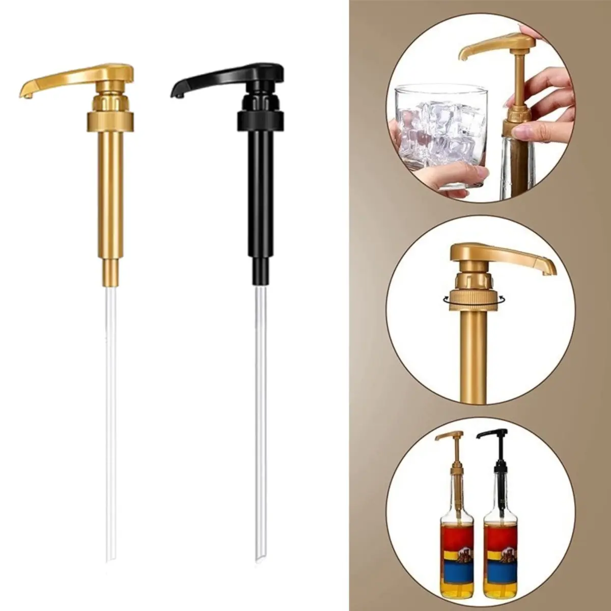 Food Grade Syrup Pressure Nozzle Pump Jam Bottle Press  Kitchen