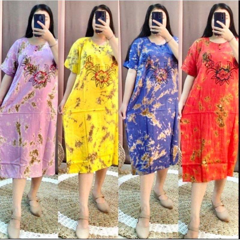 PAKET USAHA DASTER BARONG BALI 5pcs 90rb Wanita Kancing Motif Nyaman Pendek 0