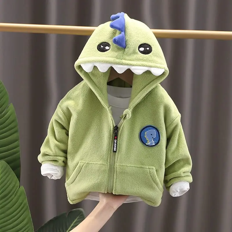 Brownieground Atasan Jaket Anak Laki-Laki Dan Perempuan Usia 6 Bulan - 5 Tahun Keren Motif Dino Lucu | Jaket Bayi Import Premium Jkt-7718 2
