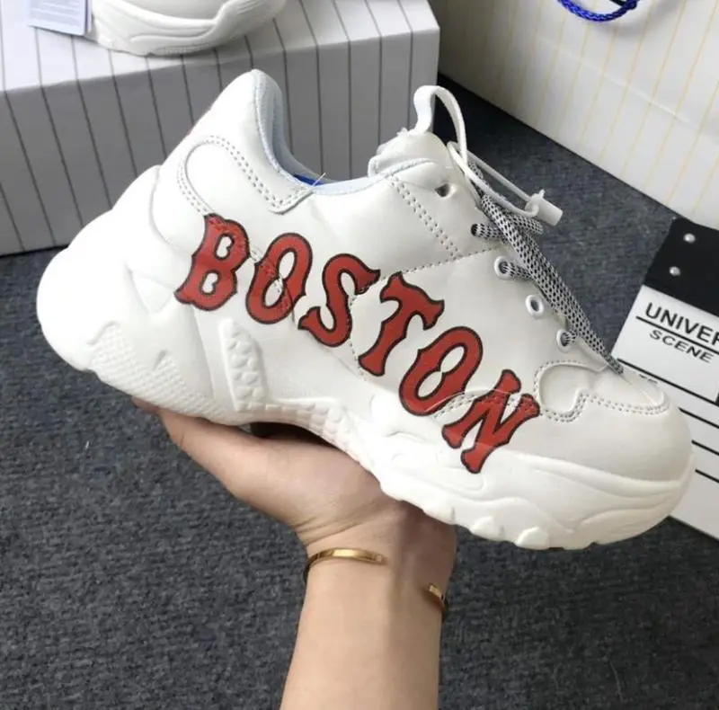 [Full Box] Giày Thể Thao Nam Nữ Bosstonn Full Size 36-44 Đế Độn Sneaker Shoes Đế Bằng bigball giày sneaker