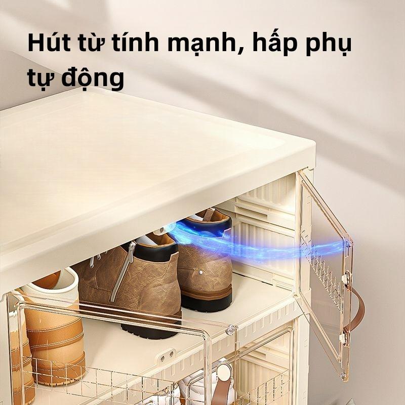 BREEZE Tủ Để Giày Gấp Gọn SHOE BOX Chất Liệu Nhựa ABS Cao Cấp Tiện Lợi Tháo Lắp Dễ Dàng 7