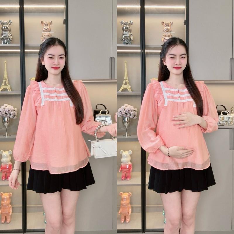 ẢNH THẬT 40 - 80kg Áo Bầu Thu Đông Giữ Nhiệt Tay Dài 2 Lớp Màu Trơn Basic Dễ phối Đồ Chất Tơ Tằm Mền Mịn Form Dễ Mặc Thoải Mái