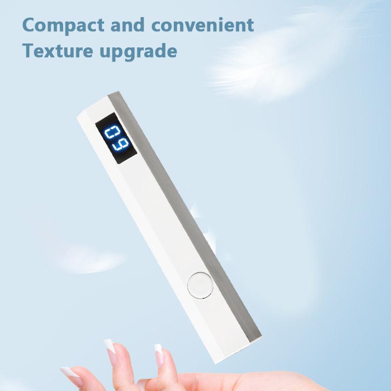 Product Introduction of New Pen Uv Light Lamp With Display Portable Power Phototherapy Uv Led Lamps Mini Handheld Light Nail Art 20