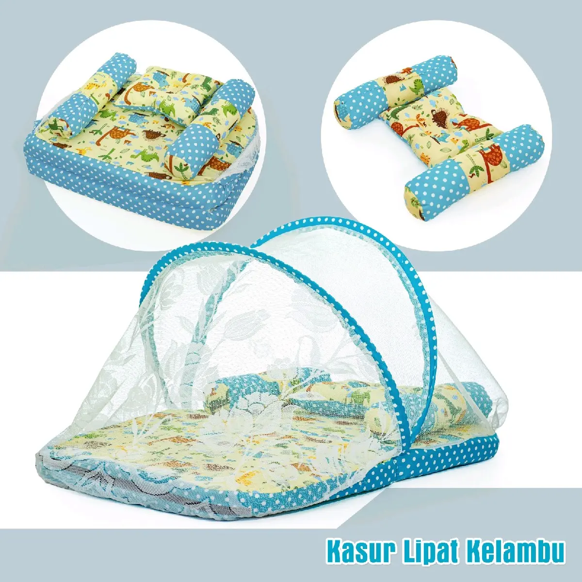 kasur lipat kelambu bayi