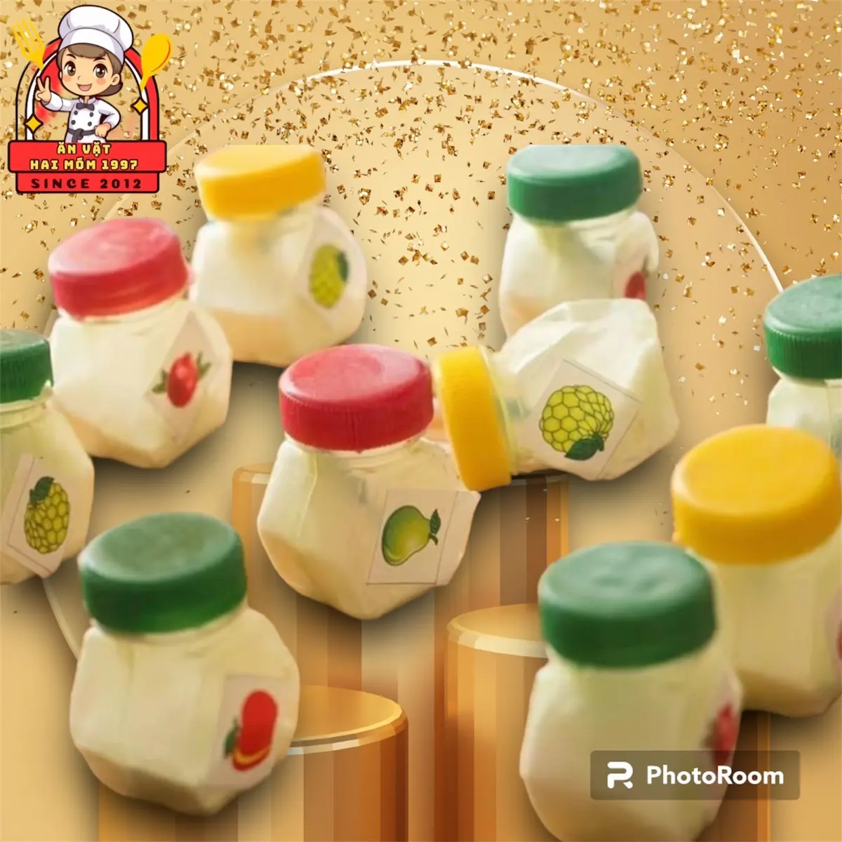 [Set 30 Hủ] Kẹo Bột Trái Cây Tuổi Thơ 8x 9x Ăn Vặt Cổng Trường Candy