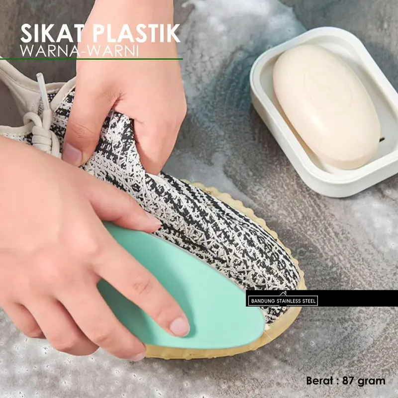 SIKAT BAJU PLASTIK SEPATU MULTIFUNGSI KAMAR MANDI LANTAI LUCU WARNA 4