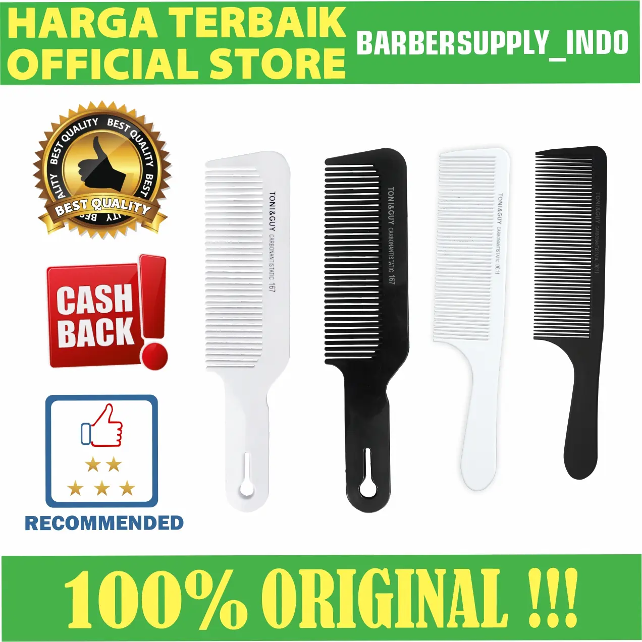 Sisir Over Comb Tony Guy Carbon Antistatic