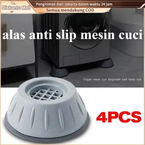 4pcs Alas Mesin Cuci Silicone Anti Getar Anti Slip Pads
