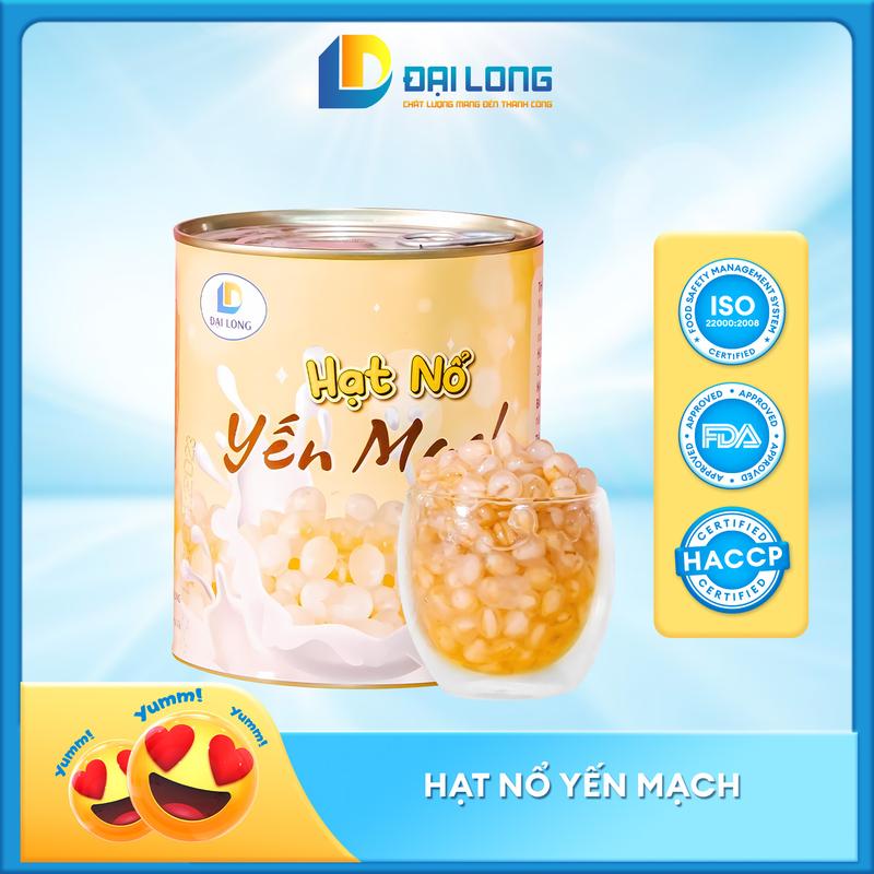 (Lon 900g) Hạt Nổ Yến Mạch hình trứng chim, siêu ngon , mềm lạ dùng làm topping trà sữa phù hợp làm thức uống cho mọi lứa tuổi Food Thức Ăn Hạt Ngũ Cốc