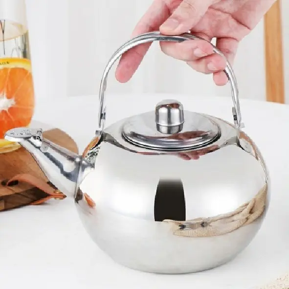 Teko Aladin Teko Bulat Kettle Stainless Steel Teko Air Teko Saji Tea Pot Teh Kopi