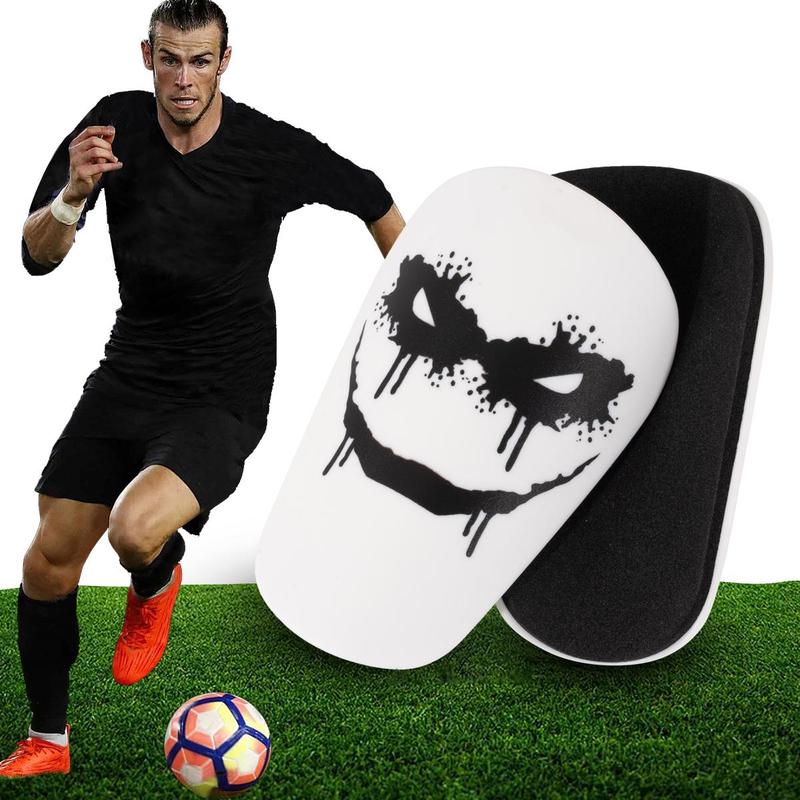 Product Introduction of Ghost Print Soccer Shin Guard, 1 Pair Mini Football Shin Guard, Thickened Eva Buffer Protector, Lightweight Comfortable Football Equipment for Men & Women 0