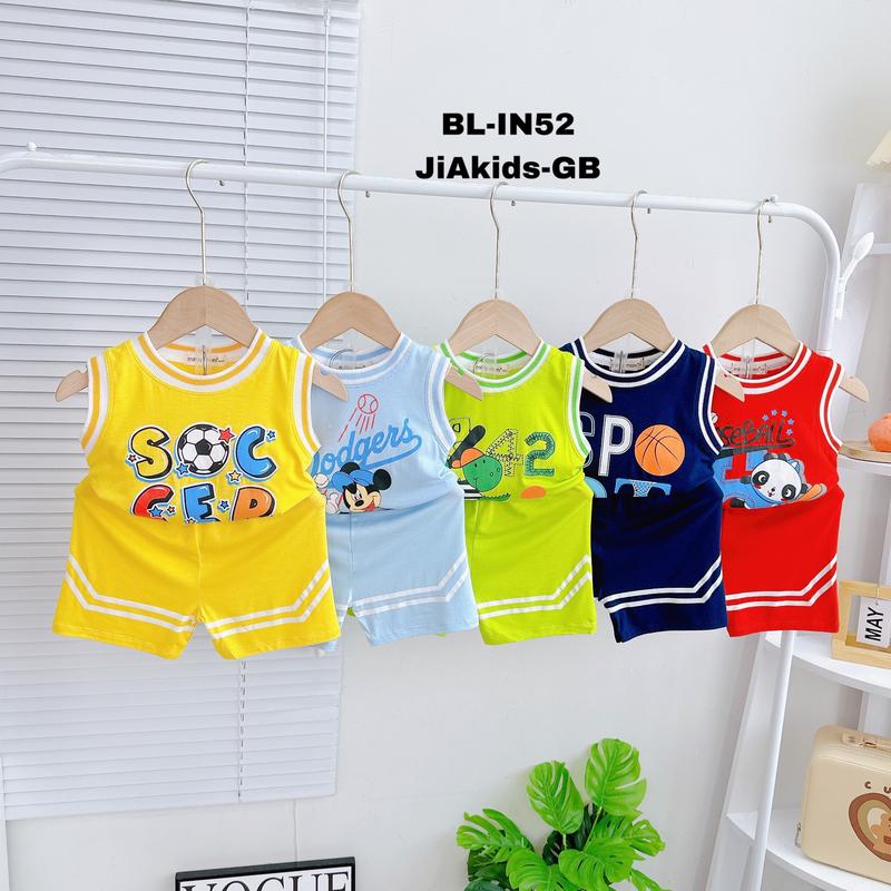 Bộ Ba Lỗ Thể Thao Minkymom Vải Thun Lạnh Cho Bé Trai 8-27kg BL-IN52 0