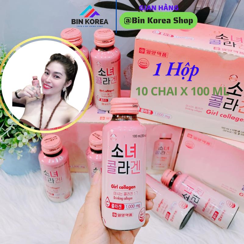 Nước Uống Bổ Sung Girl Collagen Hàn Quốc Hộp 10 Chai x 100 ml