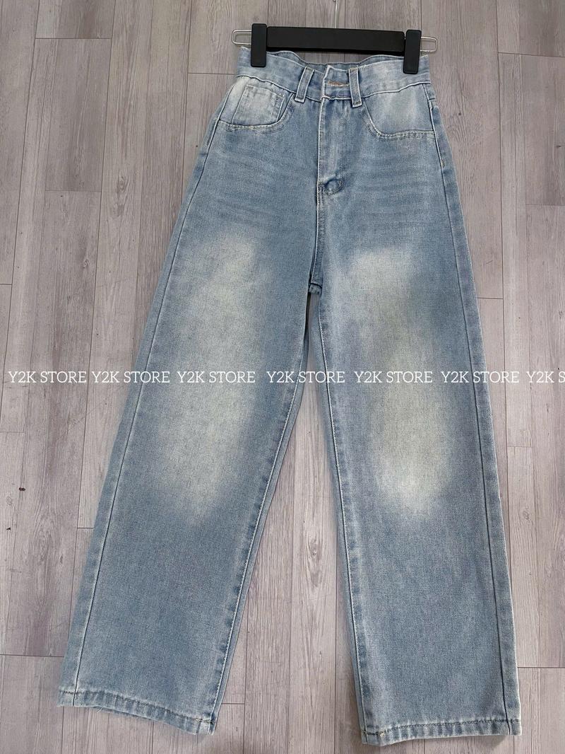 Product Introduction of (SUÔNG NẤM LÙN) Quần Jean Suông Wash màu xinh xắn cá tính dễ phối đồ cho Nấm lùn Women 41